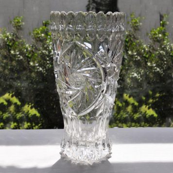 Anchor Hocking crystal vase