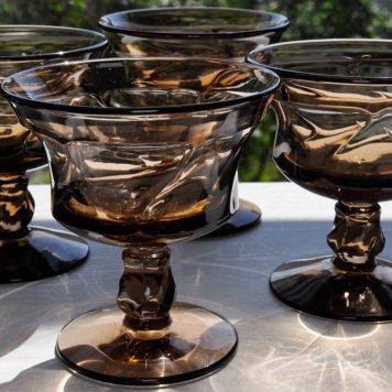 Fostoria Jamestown amber sherbet glass