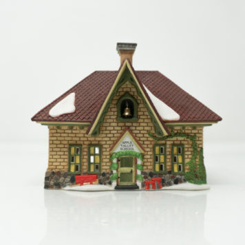 Department 56 Dickens' Village Series Apple Valley School at Bowditch Antiques and Collectibles