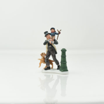 Department 56 Dickens' Village Series Bob Cratchit and Tiny Tim at Bowditch Antiques and Collectibles