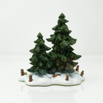 Department 56 Dickens' Village Series Double Pine Trees at Bowditch Antiques and Collectibles