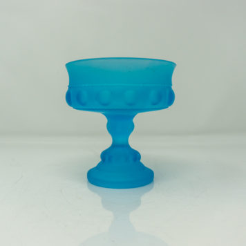 Indiana Glass Brilliant Blue Thumbnail Candy Compote at Bowditch Antiques and Collectibles