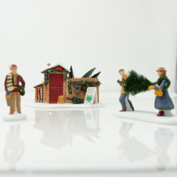 Department 56 Dickens' Village Series Picking Out The Christmas Tree at Bowditch Antiques and Collectibles