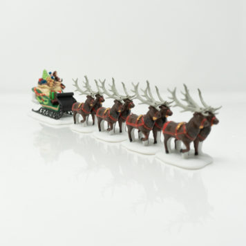 Department 56 Dickens' Village Series Sleigh & Eight Tiny Reindeer at Bowditch Antiques and Collectibles