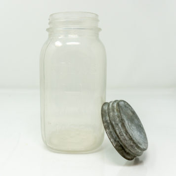 Vintage Atlas Glass Canning Jar with Zinc Lid at Bowditch Antiques and Collectibles